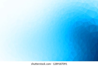 Light BLUE vector shining triangular template. Modern geometrical abstract illustration with gradient. Polygonal design for your web site.