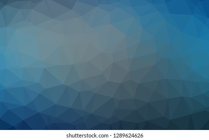 Light BLUE vector shining triangular background. Colorful abstract illustration with gradient. Completely new design for your business.