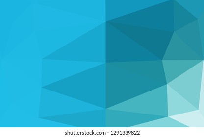 Light BLUE vector shining triangular pattern. A completely new color illustration in a vague style. Brand new style for your business design.