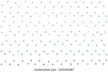 Light BLUE vector  shining triangular background. A completely new color illustration in a polygonal style. Triangular pattern for your design.