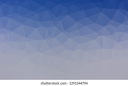 Light BLUE vector shining triangular pattern. A completely new color illustration in a vague style. Polygonal design for your web site.