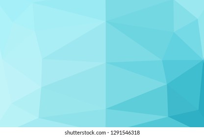 Light BLUE vector shining triangular background. Colorful illustration in abstract style with gradient. Completely new template for your business design.