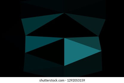 Light BLUE vector shining triangular template. Colorful illustration in abstract style with gradient. Completely new design for your business.