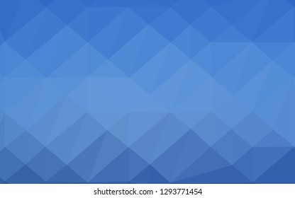 Light BLUE vector shining triangular template. Creative illustration in halftone style with gradient. Triangular pattern for your business design.