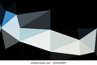 Light BLUE vector shining triangular template. A vague abstract illustration with gradient. Triangular pattern for your business design.