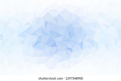 Light BLUE vector shining triangular layout. Creative illustration in halftone style with triangles. A completely new design for your leaflet.