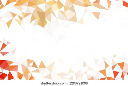 Light BLUE vector shining triangular background. Geometric illustration in Origami style with gradient.  Template for cell phone's backgrounds.