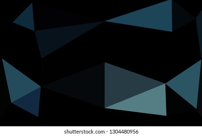 Light BLUE vector shining triangular template. Creative illustration in halftone style with gradient. Brand new design for your business.