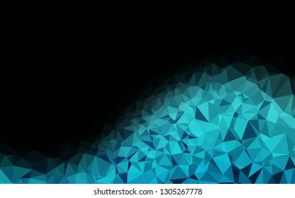 Light BLUE vector shining triangular background. Colorful abstract illustration with gradient. Brand new design for your business.