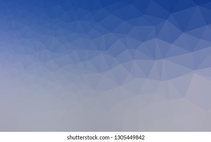 Light BLUE vector shining triangular background. Glitter abstract illustration with an elegant design. Template for your brand book.
