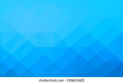 Light BLUE vector shining triangular pattern. Colorful illustration in abstract style with gradient. Completely new template for your business design.