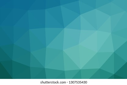 Light BLUE vector shining triangular pattern. Colorful abstract illustration with gradient. Elegant pattern for a brand book.
