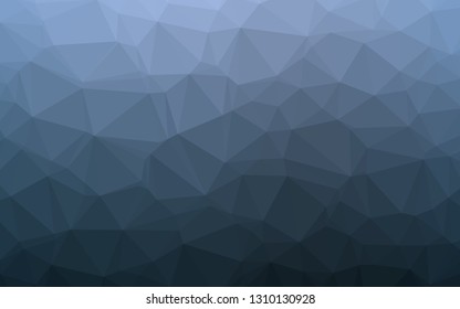 Light BLUE vector shining triangular pattern. Colorful abstract illustration with gradient. The best triangular design for your business.