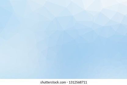 Light BLUE vector shining triangular template. A completely new color illustration in a vague style. The best triangular design for your business.