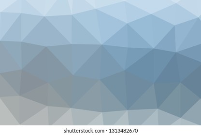 Light BLUE vector shining triangular background. A completely new color illustration in a vague style. Template for your brand book.