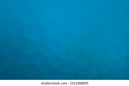 Light BLUE vector shining triangular pattern. Geometric illustration in Origami style with gradient. The best triangular design for your business.