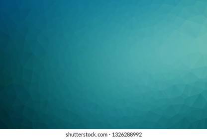 Light BLUE vector shining triangular pattern. A completely new color illustration in a vague style. Brand new style for your business design.