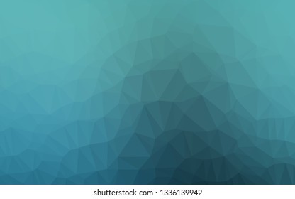 Light BLUE vector shining triangular background. A vague abstract illustration with gradient. New texture for your design.