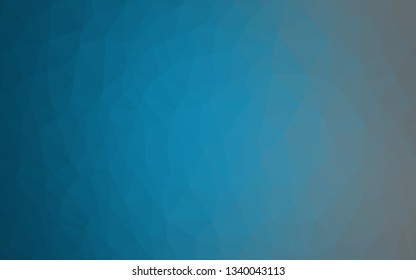 Light BLUE vector shining triangular template. Colorful illustration in abstract style with gradient. Triangular pattern for your business design.