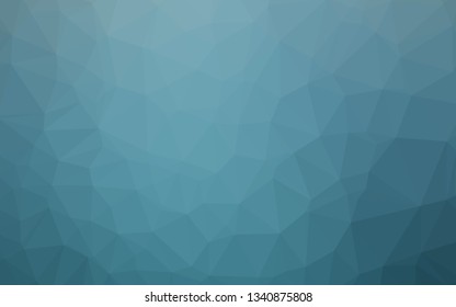 Light BLUE vector shining triangular template. Geometric illustration in Origami style with gradient. Textured pattern for background.