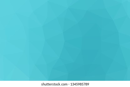 Light BLUE vector shining triangular template. Triangular geometric sample with gradient.  Completely new design for your business.