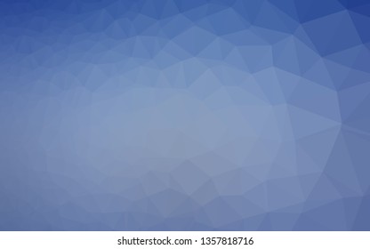 Light BLUE vector shining triangular background. A completely new color illustration in a vague style. Elegant pattern for a brand book.