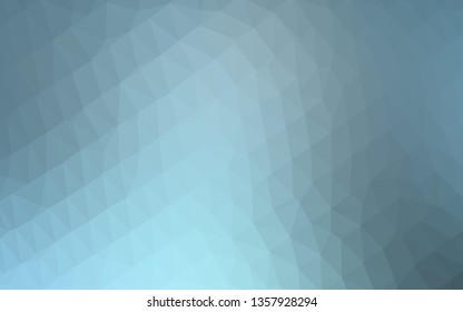 Light BLUE vector shining triangular template. A completely new color illustration in a vague style. Brand new design for your business.