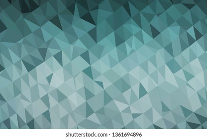 Light BLUE vector shining triangular background. Colorful illustration in abstract style with gradient. Elegant pattern for a brand book.