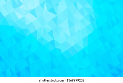 Light BLUE vector shining triangular template. Colorful abstract illustration with gradient. The best triangular design for your business.