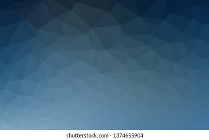 Light BLUE vector shining triangular background. Colorful abstract illustration with gradient. Polygonal design for your web site.