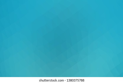 Light BLUE vector shining triangular background. Colorful illustration in Origami style with gradient.  Brand new design for your business.