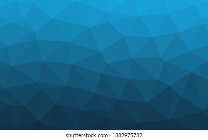 Light BLUE vector shining triangular background. Geometric illustration in Origami style with gradient. Completely new template for your business design.