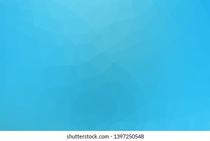 Light BLUE vector shining triangular pattern. Modern geometrical abstract illustration with gradient. Template for your brand book.