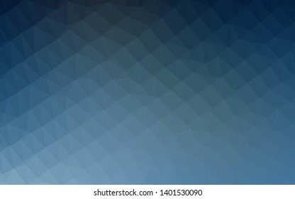 Light BLUE vector shining triangular background. Geometric illustration in Origami style with gradient. Template for your brand book.