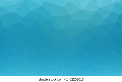 Light BLUE vector shining triangular background. A completely new color illustration in a vague style. Triangular pattern for your business design.