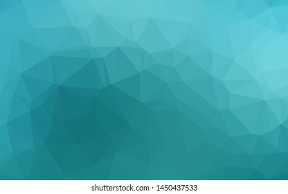 Light BLUE vector shining triangular background. A completely new color illustration in a vague style. Completely new template for your business design.