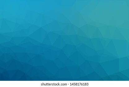 Light BLUE vector shining triangular background. Colorful illustration in abstract style with gradient. Template for your brand book.