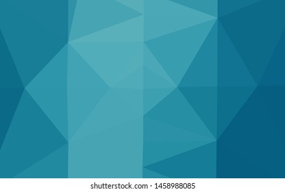 Light BLUE vector shining triangular background. An elegant bright illustration with gradient. Completely new template for your business design.