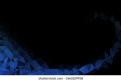 Light BLUE vector shining triangular pattern. Shining colored illustration in a Brand new style. Elegant pattern for a brand book.