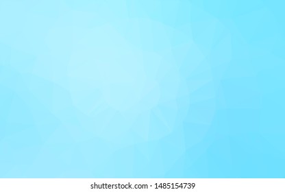 Light BLUE vector shining triangular background. Modern geometrical abstract illustration with gradient. Brand new design for your business.