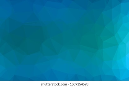 Light BLUE vector shining triangular pattern. Colorful abstract illustration with gradient. Elegant pattern for a brand book.