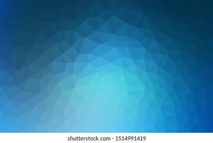 Light BLUE vector shining triangular backdrop. A completely new color illustration in a polygonal style. Completely new template for your banner.