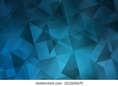 Light BLUE Vector Shining Triangular Layout. Shining Colorful Illustration With Triangles. Best Triangular Design For Your Business.