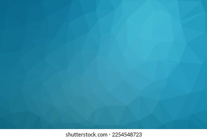 Light BLUE vector shining triangular background. Triangular geometric sample with gradient.  Polygonal design for your web site.