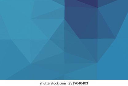 Light BLUE vector shining triangular background. Colorful illustration in Origami style with gradient.  Triangular pattern for your business design.