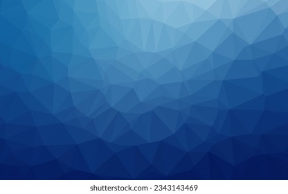 Light BLUE vector shining triangular pattern. Colorful illustration in Origami style with gradient.  Template for your brand book.