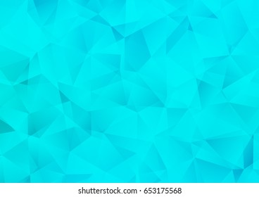 Light BLUE vector shining triangular pattern. Brand-new colored illustration in blurry style with gradient. A new texture for your design.
