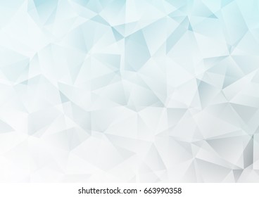 Light BLUE vector shining triangular template. Colorful illustration in abstract style with gradient. The template can be used as a background for cell phones.