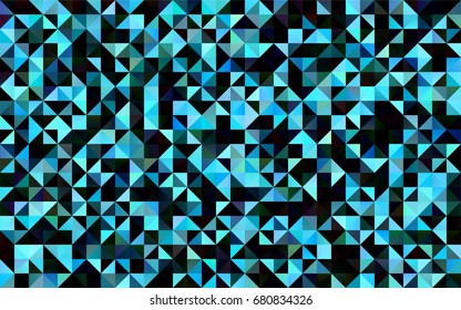 Light BLUE vector shining triangular background. Colorful illustration in abstract style with gradient. Brand-new style for your business design.