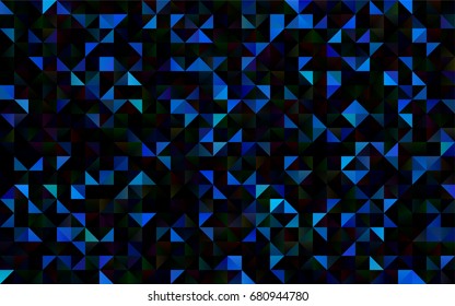Light BLUE vector shining triangular pattern. Geometric illustration in Origami style with gradient.  Brand-new design for your business.